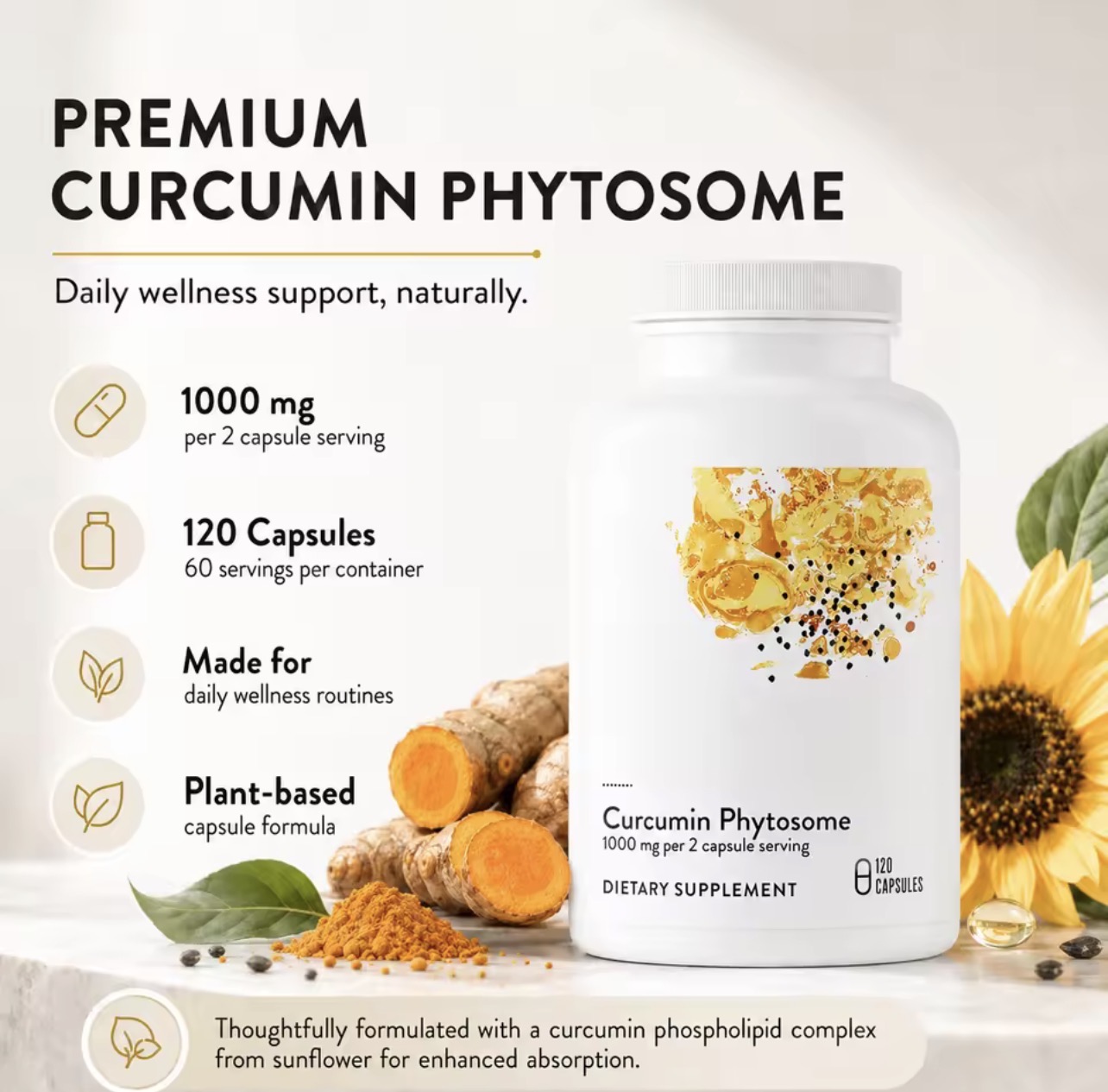 כורכום - כורכומין פיטוזום Curcumin Phytosome® – הכורכומין המתקדם לספיגה יעילה יותר – תמונה 4